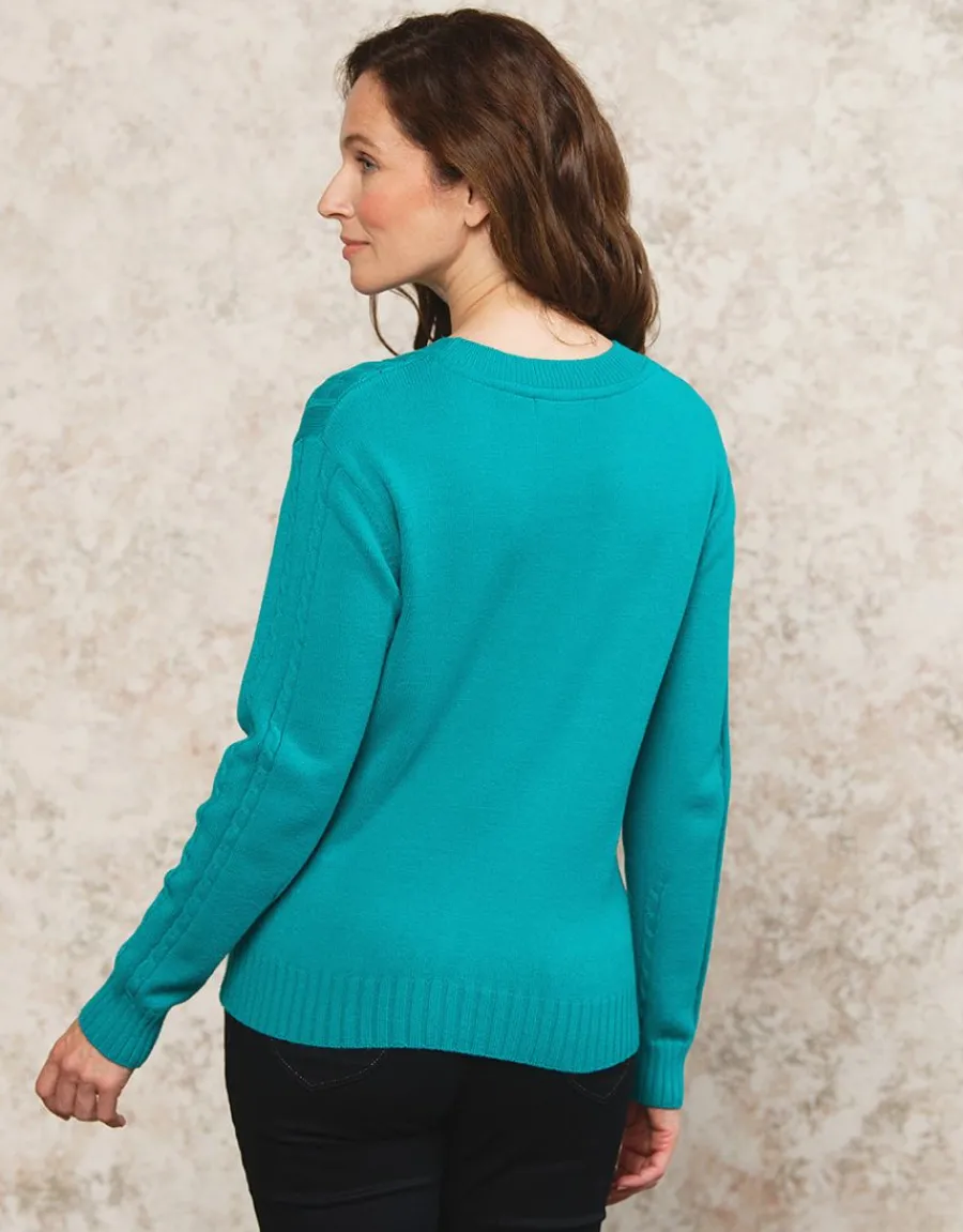 Christine Laure Pulls|Maille*Pull moelleux vert