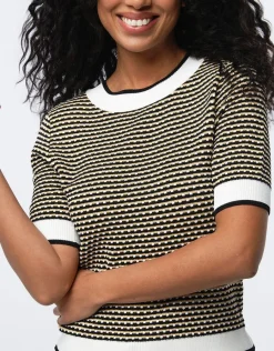 Christine Laure Pulls|Maille*Pull rayé beige