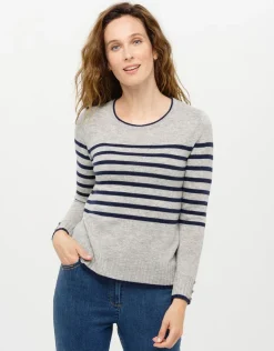 Christine Laure Pulls|Maille*Pull rayé laine cachemire