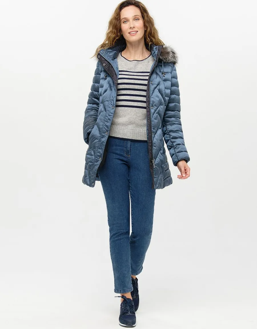 Christine Laure Pulls|Maille*Pull rayé laine cachemire