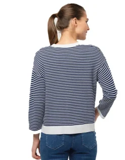 Christine Laure Pulls|Maille*Pull rayures marine