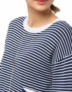Christine Laure Pulls|Maille*Pull rayures marine