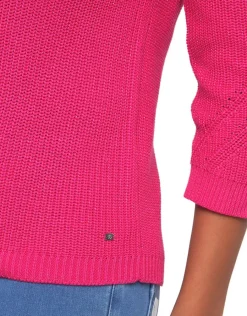 Christine Laure Pulls|Maille*Pull rose fuchsia irisé