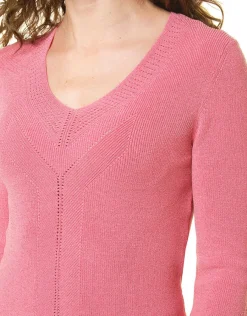 Christine Laure Pulls|Maille*Pull rose irisé