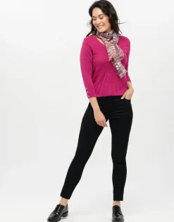 Christine Laure Pulls|Maille*Pull rose irisé chic