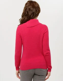 Christine Laure Pulls|Maille*Pull rose laine cachemire