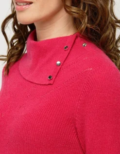 Christine Laure Pulls|Maille*Pull rose laine cachemire