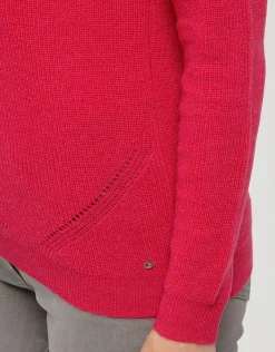 Christine Laure Pulls|Maille*Pull rose laine cachemire