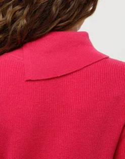 Christine Laure Pulls|Maille*Pull rose laine cachemire