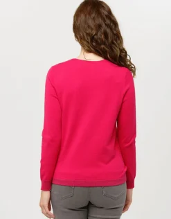 Christine Laure Pulls|Maille*Pull rose rayures