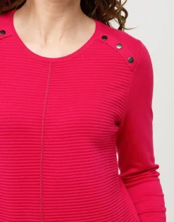 Christine Laure Pulls|Maille*Pull rose rayures