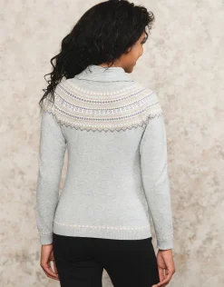 Christine Laure Pulls|Maille*Pull ski col roulé écru