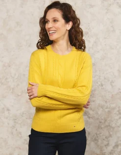 Christine Laure Pulls|Maille*Pull torsade ocre