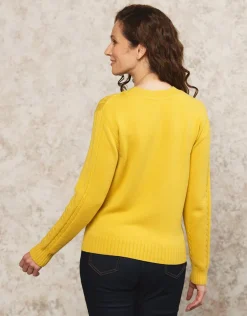 Christine Laure Pulls|Maille*Pull torsade ocre