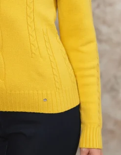 Christine Laure Pulls|Maille*Pull torsade ocre