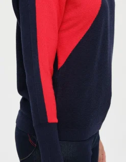 Christine Laure Pulls|Maille*Pull tricolore ample