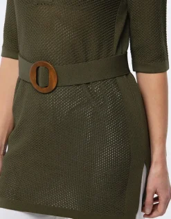 Christine Laure Pulls|Maille*Pull tunique kaki