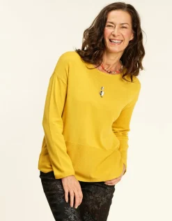 Christine Laure Pulls|Maille*Pull tunique ocre