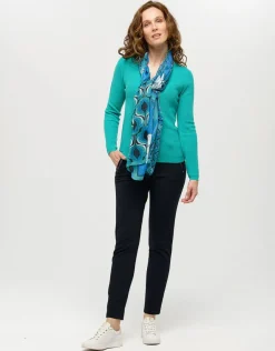 Christine Laure Pulls|Maille*Pull vert laine cachemire