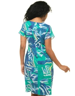 Christine Laure Robes|Robes & Jupes*Robe 100 % coton bleu