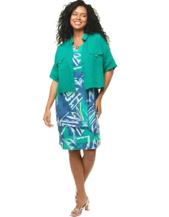 Christine Laure Robes|Robes & Jupes*Robe 100 % coton bleu