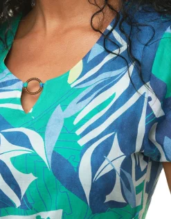 Christine Laure Robes|Robes & Jupes*Robe 100 % coton bleu