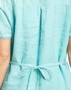 Christine Laure Robes|Robes & Jupes*Robe 100% LIN menthe