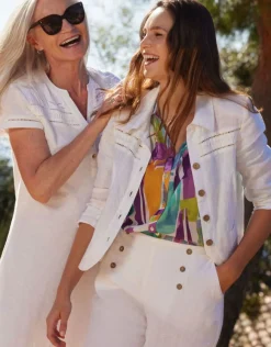 Christine Laure Robes|Robes & Jupes*Robe ajourée blanc coton