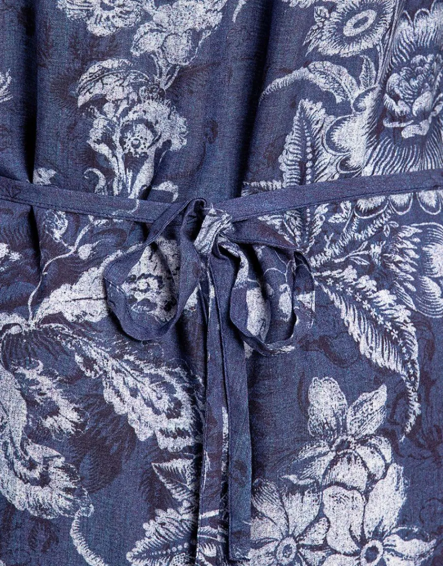 Christine Laure Robes|Robes & Jupes*Robe bleue légère imprimé