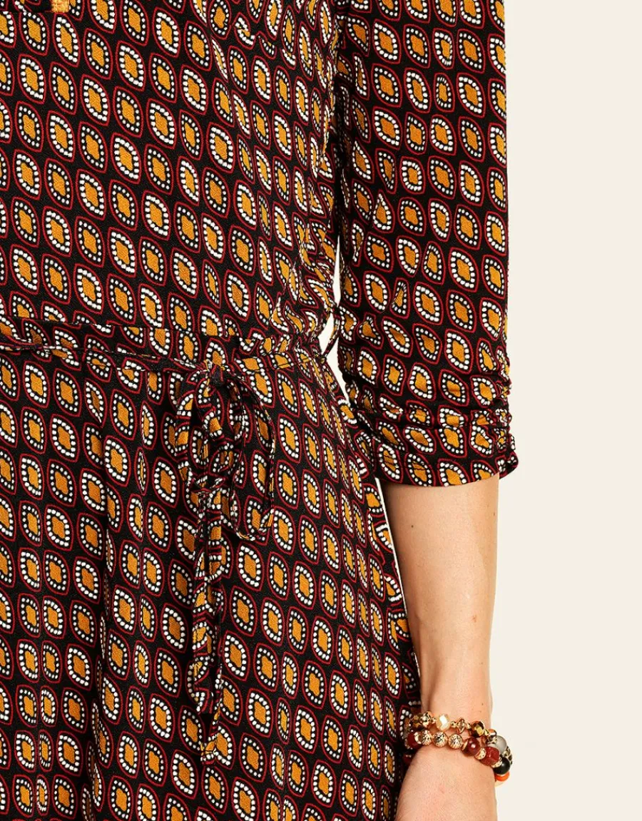 Christine Laure Robes|Robes & Jupes*Robe bordeaux doré