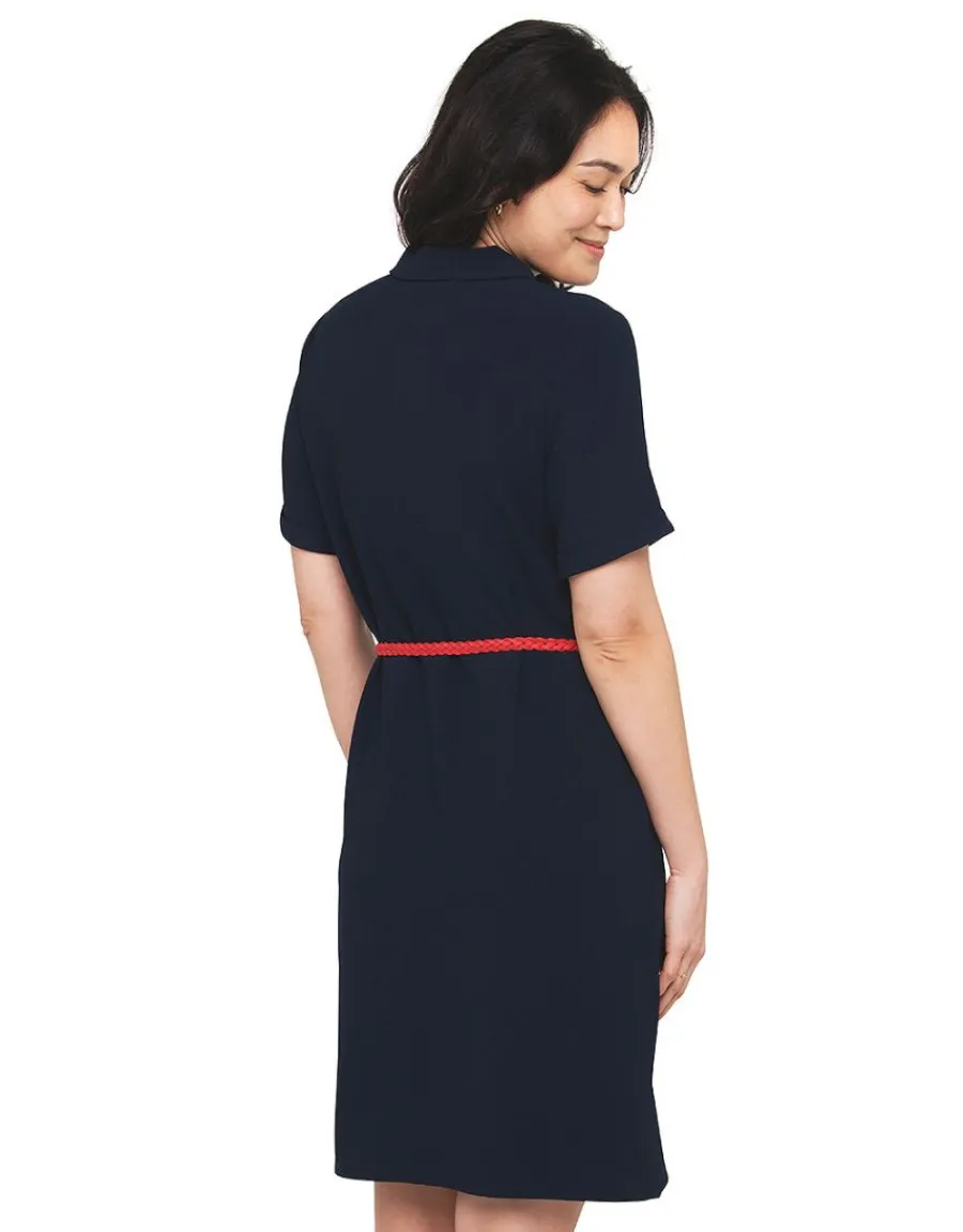 Christine Laure Robes|Robes & Jupes*Robe chemisier marine