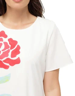 Christine Laure Robes|Robes & Jupes*Robe chic écru imprimée