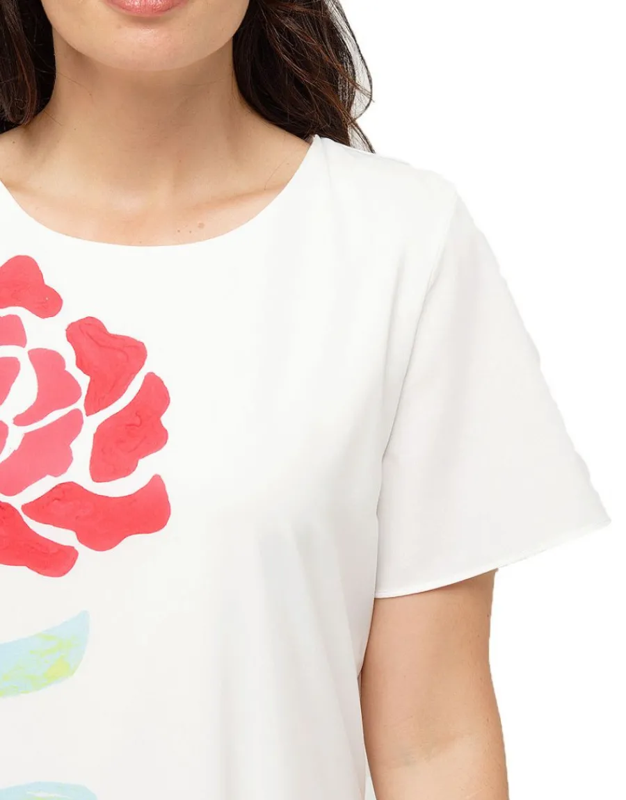 Christine Laure Robes|Robes & Jupes*Robe chic écru imprimée