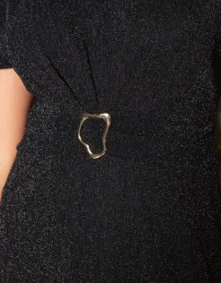 Christine Laure Robes|Robes & Jupes*Robe chic noir argent