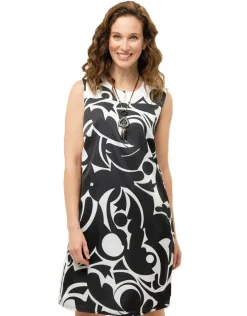 Christine Laure Robes|Robes & Jupes*Robe chic noire en satin