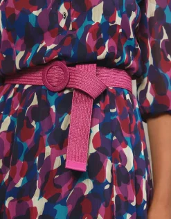 Christine Laure Robes|Robes & Jupes*Robe chic violet motif