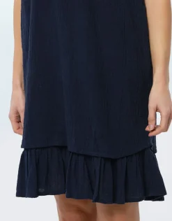 Christine Laure Robes|Robes & Jupes*Robe coton bleu marine