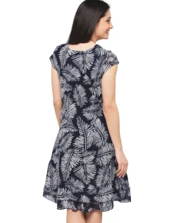 Christine Laure Robes|Robes & Jupes*Robe coton imprimé bleu