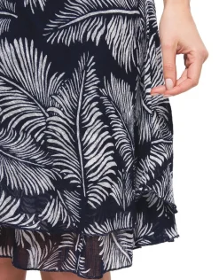 Christine Laure Robes|Robes & Jupes*Robe coton imprimé bleu