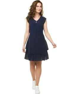 Christine Laure Robes|Robes & Jupes*Robe coton marine