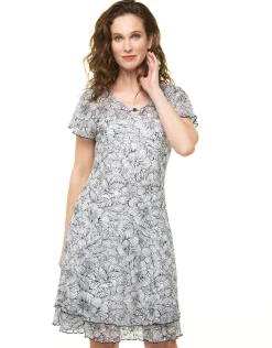 Christine Laure Robes|Robes & Jupes*Robe dentelle blanc bleu