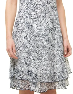 Christine Laure Robes|Robes & Jupes*Robe dentelle blanc bleu