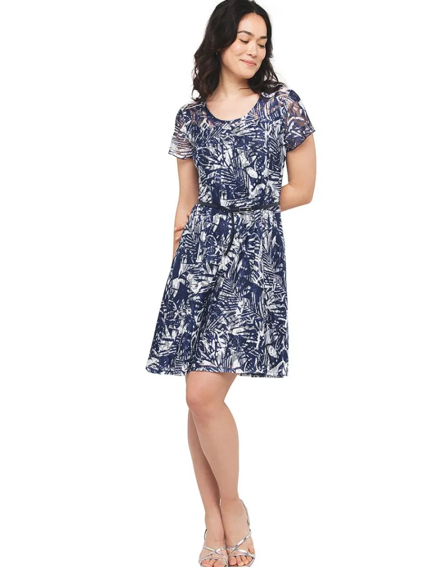 Christine Laure Robes|Robes & Jupes*Robe dentelle marine