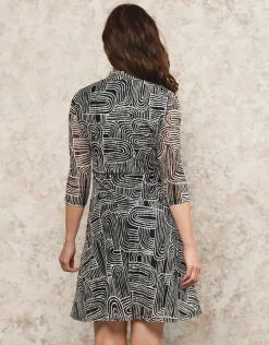 Christine Laure Robes|Robes & Jupes*Robe dentelle noir blanc