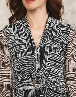 Christine Laure Robes|Robes & Jupes*Robe dentelle noir blanc