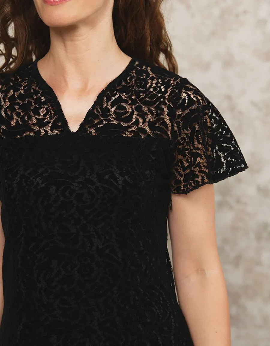 Christine Laure Robes|Robes & Jupes*Robe dentelle noire