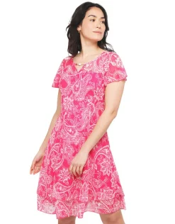 Christine Laure Robes|Robes & Jupes*Robe dentelle rose