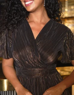 Christine Laure Robes|Robes & Jupes*Robe drapée chic noir