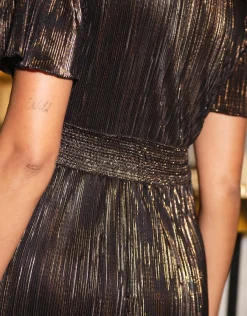 Christine Laure Robes|Robes & Jupes*Robe drapée chic noir