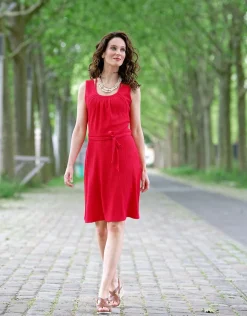 Christine Laure Robes|Robes & Jupes*Robe en crépon orange